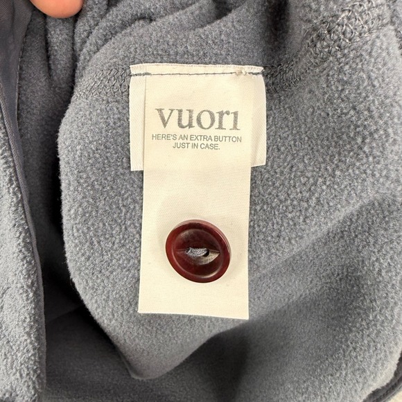 Vuori Shirt Jacket Mens Large Gray Aspen Fleece Warm Button Up Shacket V237 - Picture 10 of 14